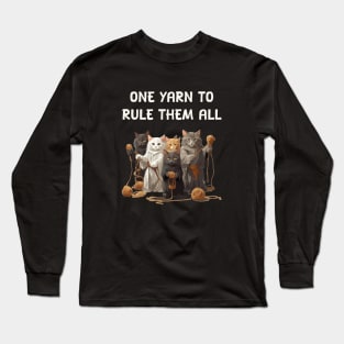 One yarn to rule them all - Cats fellowship Long Sleeve T-Shirt